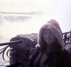 Claudia Welbourne at Niagara Falls